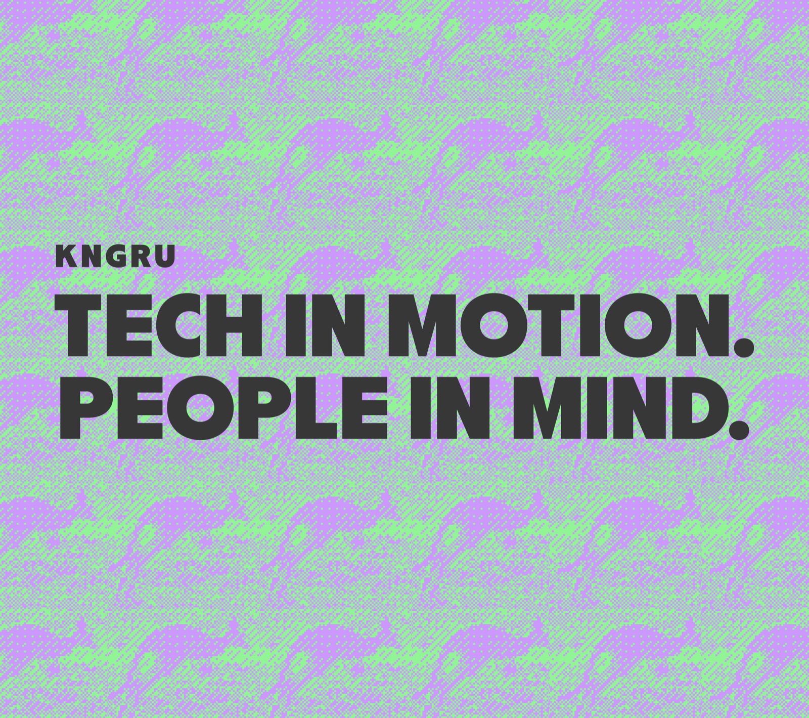 KANGARU brand cover: Tech in motion. People in mind.